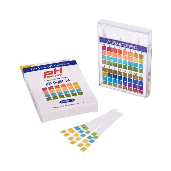 ZLZLCFZE pH Test Strips 0-14 – 100 Count Wide Range Precision Strips for Water, Soil, Pool, Urine & Saliva