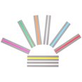 thumbnail image 3 of Tiras destacadas de lectura guiada para estudiantes, reglas de seguimiento de lectura de colores, suministro de lectura, 8 Uds., 3 of 4