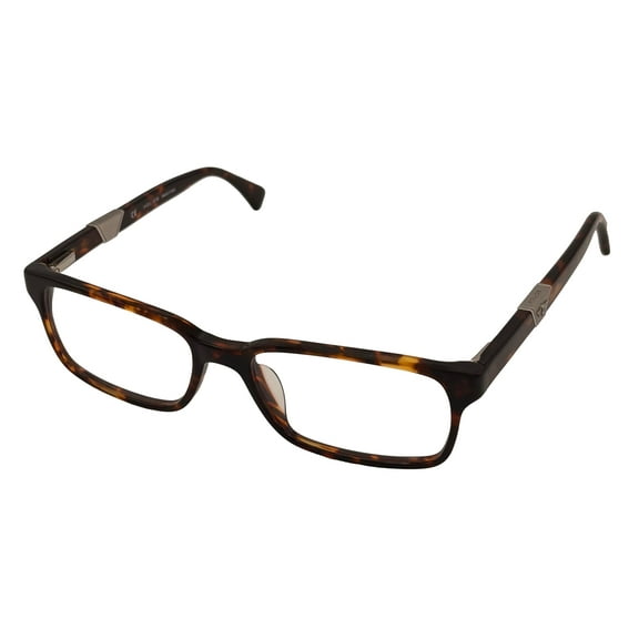 Police Mens Rectangle Eyeglass Frames, Model V1831M, Tortoise, 53mm, 1 Pair