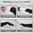 Bed Wedge Pillow for Side Sleeping Foam Filled Body Positioning