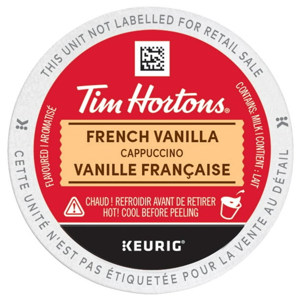 Tim Hortons Vanille Française Cappuccino K-Cup 24ct (Sucré et Crémeux) TH  Vanille Française Capp K-Cup 24ct 