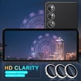 thumbnail image 4 of Dteck for Samsung Galaxy Z Fold4 5G Camera Lens Protector, 9H Tempered Glass Camera Cover Screen Protector Metal Individual Ring for Samsung Fold4 5G 2022 Release, Silver, 4 of 6