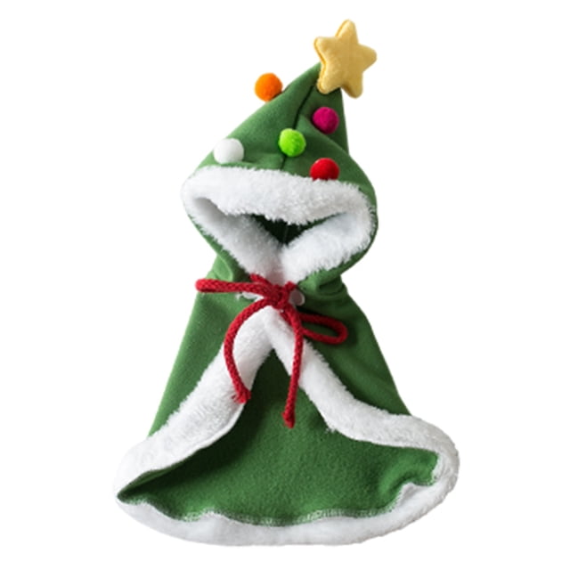 Disfraz Gato Con Capucha para Mascota Traje Navidad Fiesta