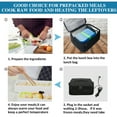 thumbnail image 4 of Car Food Warmer Portable 12V Personal Oven for Car Heat Lunch Box with Adjustable/Detachable shoulder strap, Using for Work/Picnic/Road Trip, Electric Slow Cooker for Food (Black), 4 of 4