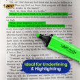 thumbnail image 6 of BIC 3x Marking Highlighter Flat Marker Neon Green Modular Tip for Precise Highlighting, 6 of 8