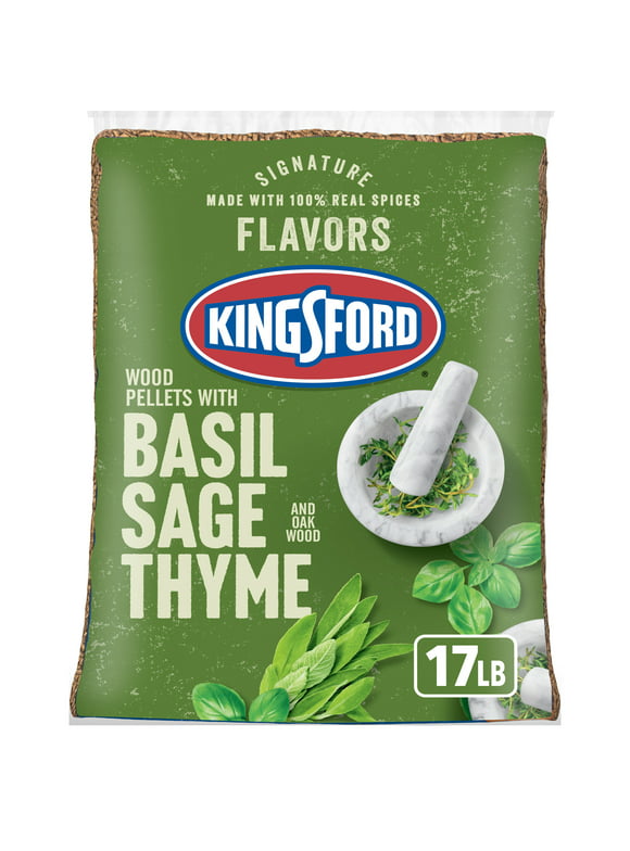 Kingsford Signature Flavors Wood Pellets with Basil, Sage and Thyme, 17 Pounds