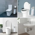 thumbnail image 3 of 2 Pack Toilet Bowl Brush Holder,Happon Holder for Clorox Toilet Wand,Compatible with Clorox Toilet Wand Holder only, White & Gray, 3 of 5