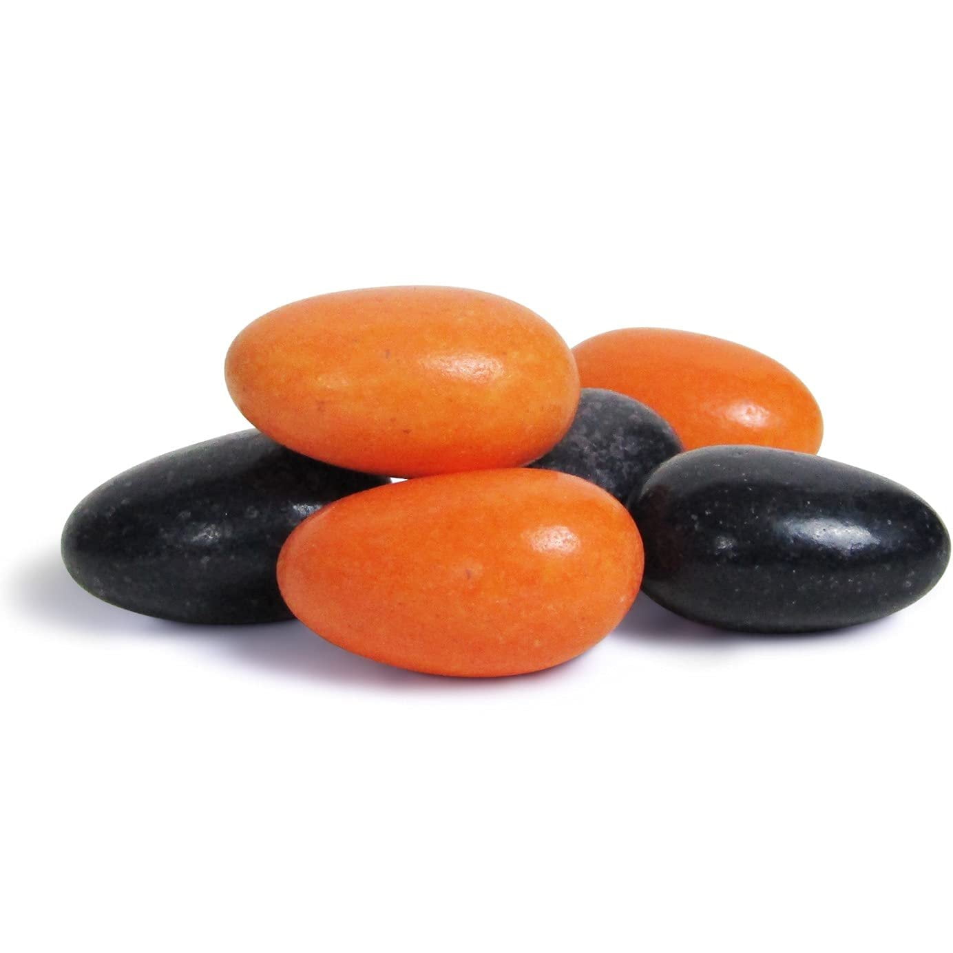 Halloween Black & Orange Jordan Almonds by Its Delish, 3.5 lbs Jumbo Reusable Container  Sugared Almond Nut with Sweet Hard Candy Coating - Perfect for Wedding, Bridal and Baby Showers, Party -...