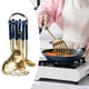 thumbnail image 5 of Utensilios de cocina de acero inoxidable Perfecl con estante giratorio y servidor de espagueti azul, 5 of 7