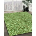 thumbnail image 3 of Ahgly Company Machine Washable Indoor Rectangle Transitional Olive Green Area Rugs, 7' x 10', 3 of 7