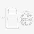 thumbnail image 5 of Adaptateur de Prise 4x - B22 à E27 - Base à Baïonnette pour Ampoule LED Halogène, 5 of 5