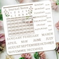 thumbnail image 3 of Calendar Stencil Template 11.8x11.8 inch Journal Notes Painting Stencil Plastic Number Month Week Letter & Flowers Patterns Stencil Reusable Craft Stencils, 3 of 7