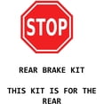 thumbnail image 3 of Detroit Axle - Rear Brake Kit for 2008-2012 Toyota Avalon, 2007-2011 Camry, 07-12 Lexus ES350 Drilled & Slotted Brake Rotors and Ceramic Brakes Pads 2009 2010 Replacement, 3 of 8