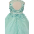 thumbnail image 4 of Big Girls Elegant 3D Flowers Sequence Tulle Saint Belt Waist Easter Flowers Girls Dresses Blush 10 (C50C26C), 4 of 4