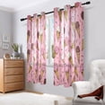 thumbnail image 6 of 2 Panels Set Blackout Curtains Thermal Insulated Sun Protection Room Darkening Drapes for Bedroom Ice Cream Cones Pattern, 6 of 6