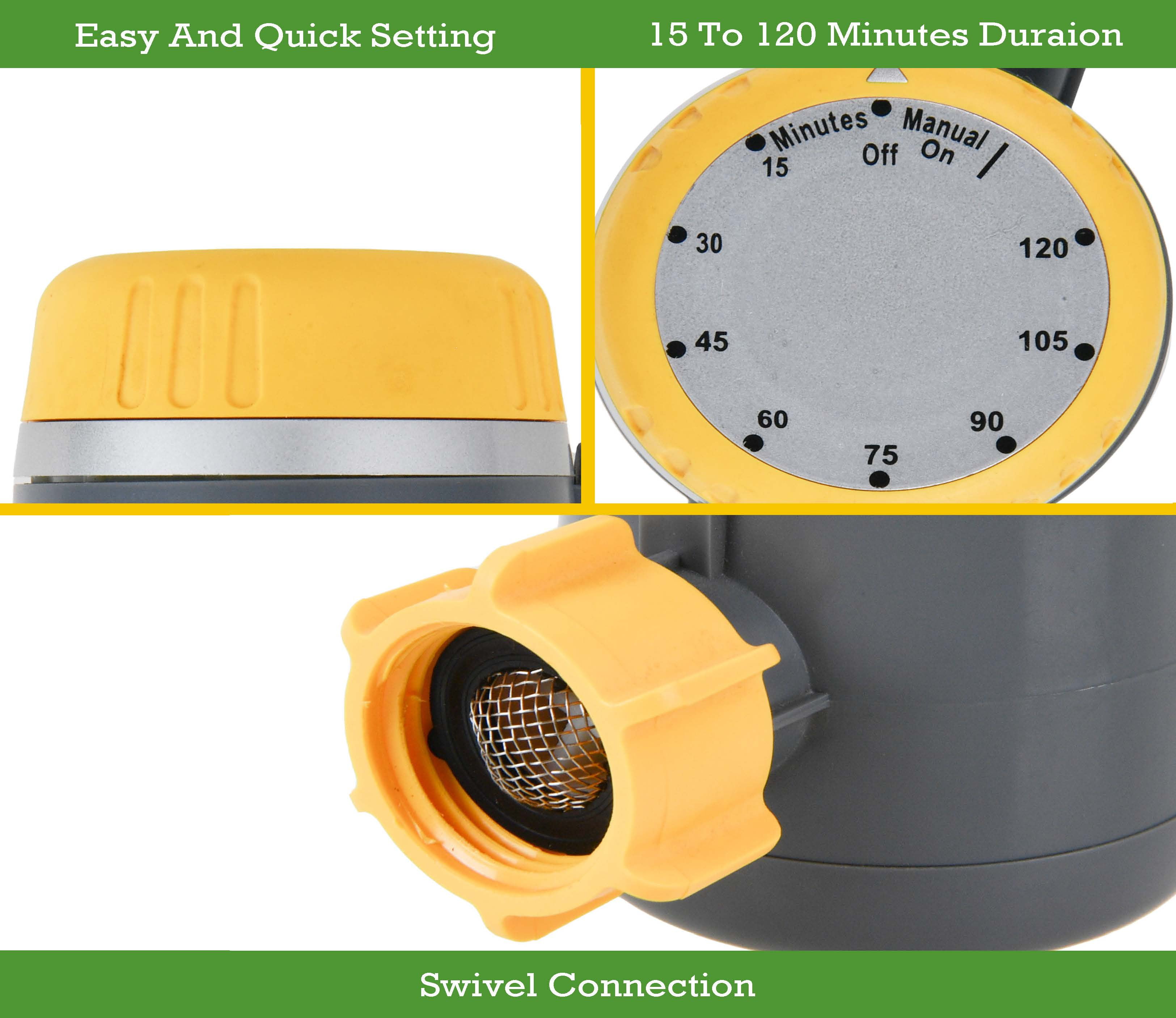 Expert Gardener 2-Hour Heavy-Duty Mechanical Timer