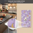 thumbnail image 5 of Yayeee Duplex Wall Plate 1-Gang 4.5"x2.7" Home Receptacle Light Switch Decorative Outlet Cover, Purple Cartoon Rabbit Pattern, 5 of 7