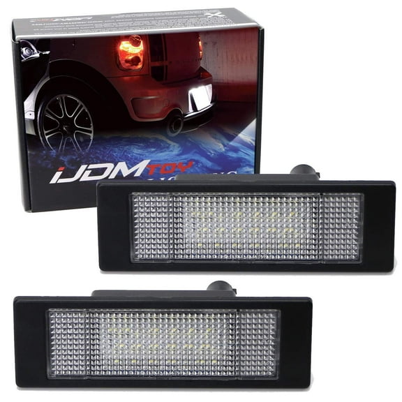 OEM-Fit 3W Full LED License Plate Light Kit For MINI Cooper R55 R60 R61 (2007-11 Clubman, 2011-16 Countryman, 2013-16 Paceman), Powered by 18-SMD Xenon White LED Diodes