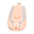 thumbnail image 5 of Cargador portátil ZHCH con llavero de carga rápida 1500 mAh para Android minibatería de emergencia USB C color rosa, 5 of 5