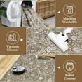 thumbnail image 6 of Haperlare Vintage Rug Runner 2'x6' Entryway Floral Area Rugs for Hallway Washable Low Pile Rugs for Bedroom Non Slip Kitchen Laundry Rug Light Brown, 6 of 7