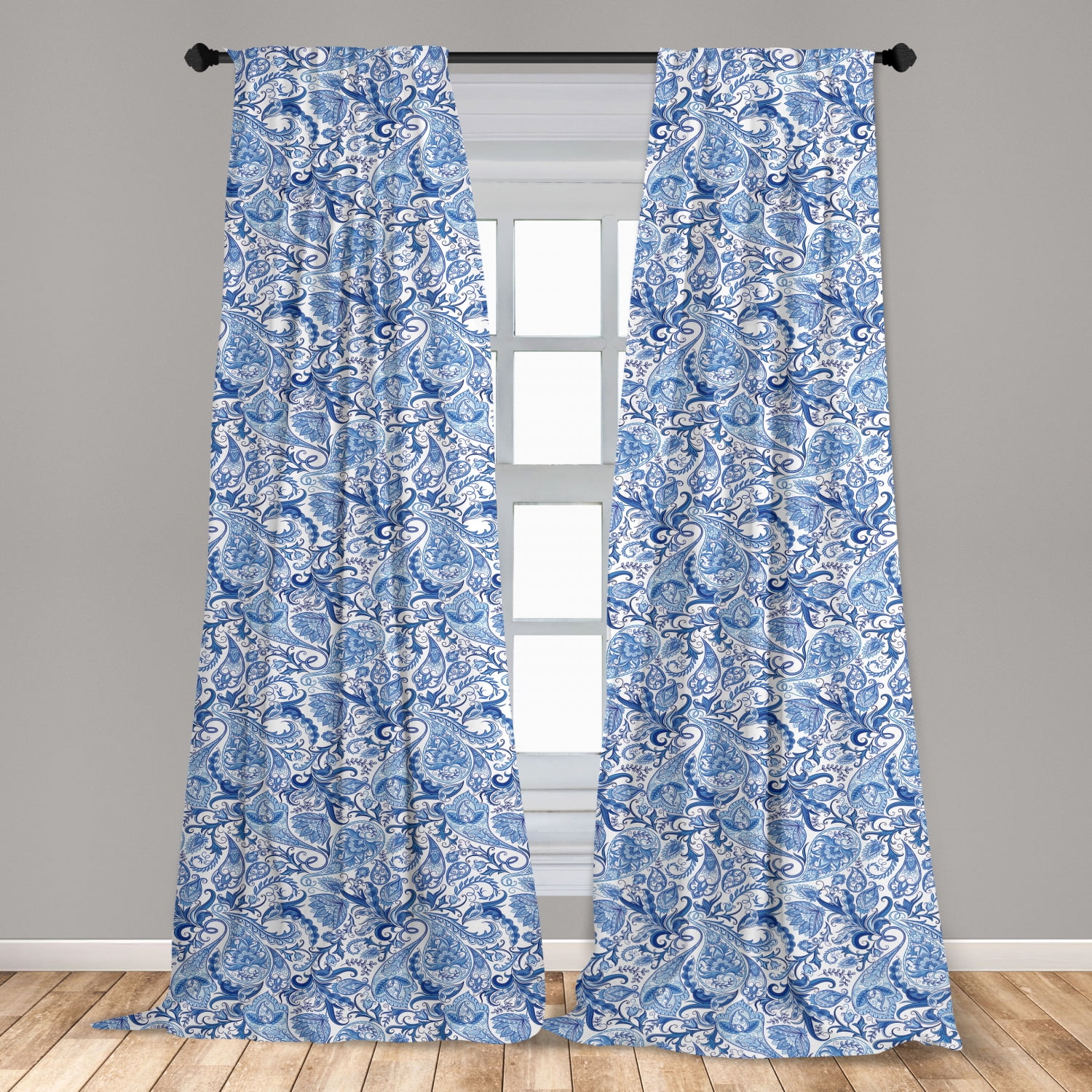 Paisley Curtains 2 Panels Set