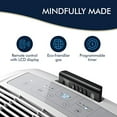 thumbnail image 3 of De'Longhi 11000 BTU Portable Air Conditioner, Dehumidifier & Fan + Quiet Mode & Includes Window Kit + Remote Control, 400 sq ft, Medium Room, Pinguino 6000 (DOE), White, 3 of 5