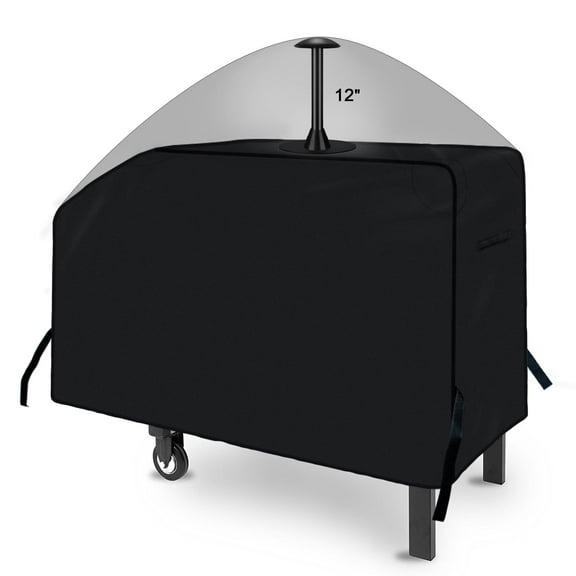 iCOVER 28 inch Griddle Cover, 600D Heavy Duty Waterproof Anti-UV Canvas Flat Top BBQ Cover for Blackstone 28" Outdoor Cooking Gas Grill Griddle Station with Support Pole