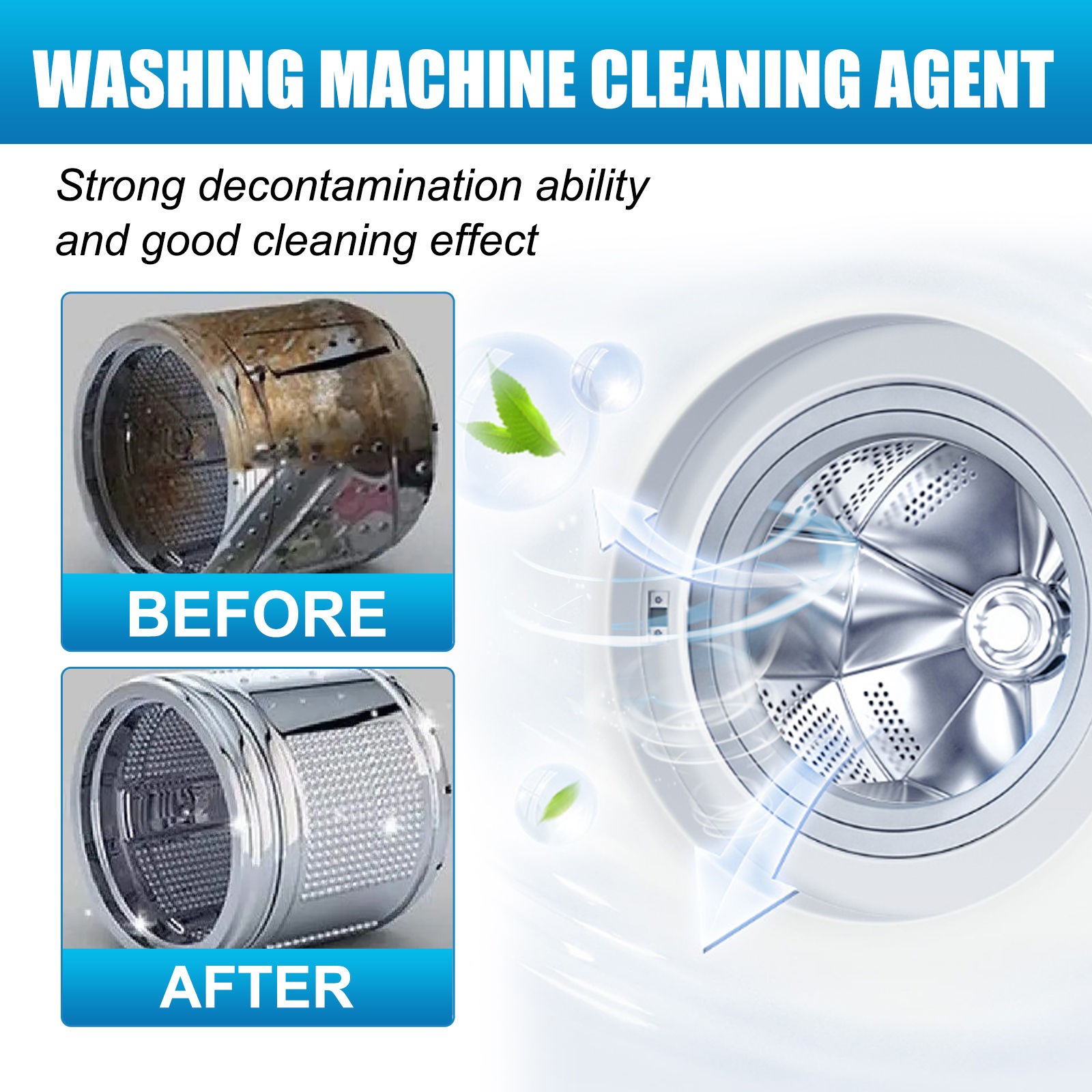 Flmaly Washing Machine Cleaner Washing Machine Trough Fully Automatic ...