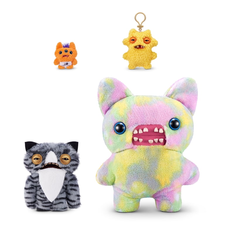 Fuggler Alley Cats 9 inch Wide Eyed Cat, Funny Ugly Monster Plush