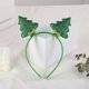 thumbnail image 5 of Diadema navideña de plástico antideformación de alta elasticidad, decoración de aro para la cabeza en forma de árbol de Navidad para niños, 5 of 5