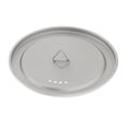 thumbnail image 4 of Titanium Cup Lid Coffee Mug Lid Portable Cookware Drinkware Camping Pot Lid with 140mm, 4 of 8