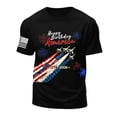 thumbnail image 4 of mgoYE 250 Years America Shirt Men Patriotic Short Sleeve USA Tees Shirts Happy Birthday America Tee Black L, 4 of 6