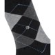thumbnail image 4 of Burlington Calcetines de Mujer - Queen, Calcetines Cortos, Algodón, Diseño de Rombos, Emblema del Logotipo Negro/gris/azul claro, 4 of 4