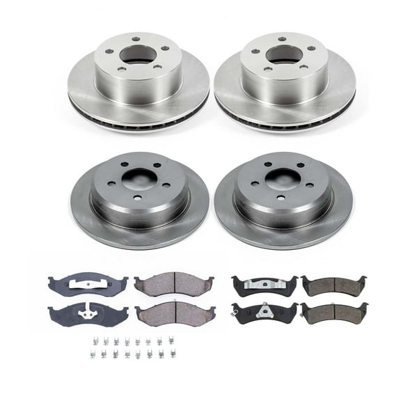Ultimate Brakes Front and Rear Semi-Metallic Brake Pad and Rotor Kit with Hardware WM81359