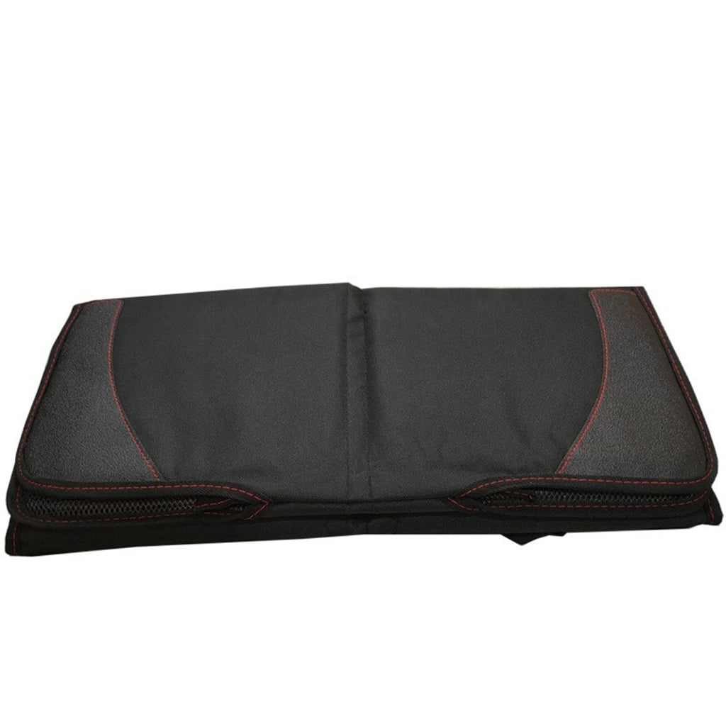 Car Seat Protector Waterproof Non Slip Thickened Padding Automotive Seat Cover Mat with Mesh Pockets for Child Baby Pets