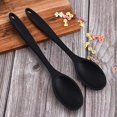 thumbnail image 3 of Piezas Cucharas de Cocina de Silicona, 27.5 Cuchara de Silicona de Mango Largo Cucharas de Cocina Antiadherentes Resistentes al Calor para revolver, saltear Mezclar Scoop Black, 3 of 5