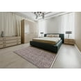 thumbnail image 5 of Ahgly Company Machine Washable Indoor Square Industrial Modern Silver Pink Area Rugs, 3' Square, 5 of 7
