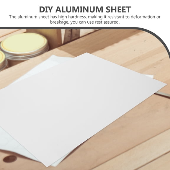 MIPCASE Durable Silver Aluminum Sheet for Home Crafting and Industry 2Pcs