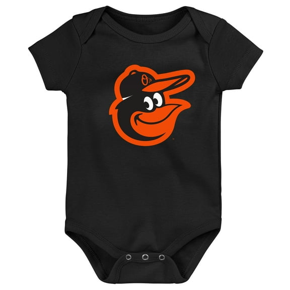 Newborn & Infant Outerstuff  Black Baltimore Orioles Primary Team Logo Bodysuit