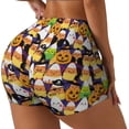 thumbnail image 2 of Kdxio Halloween1 Print Workout Shorts for Women Seamless Soft Smooth Gym Yoga Scrunch Active Shorts, 2 of 5