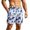 Blue, variant on Gym Shorts Men Floral Print Drawstring Spring Outdoor Casual Holiday ing Summer Beach Hiking Golf Shorts With Pockets