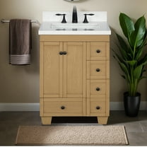 Lavanti Depos Solidwood 24-inch Bathroom Vanity with Sink - Stylish Oak