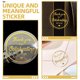 thumbnail image 3 of unbranded De Stickers Dorados Para Decorar Y Sellar Regalos Con Material Resistente Y Único, 3 of 8