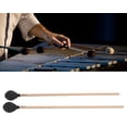 thumbnail image 3 of HUGFEGWE Keyboard Marimba Mallets, 1 Pair Soft Playing Yarn Head Mallet Replacement Comfortable with Maple Handle for Beginner for Percussion Instruments(black) CJB91-45896, 3 of 9