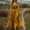 Yellow, variant on Qulqfy Boho Summer Dresses for Women 2026 Yellow Casual Maxi Flowy Long Sleeve Collared Corset Button Up Floral Smocked Beach Long Dresses L