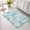 Green, variant on Baby Blue White Palm Leaves Non Slip Bathroom Mat, Botanical Forest Ferns Absorbent Bath Mat Rubber Backed Quick Dry Doormat Fit Under Door for Bathtub Shower Sink Kitchen 24"x36"