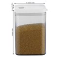 thumbnail image 3 of Contenedor de almacenamiento de alimentos de 700/1300/1800ML, nevera de cocina de plástico, caja de fideos, tanque de almacenamiento multigrano, Organizadores de utensilios de cocina 1100ML Bearachild HA000782-02B, 3 of 6