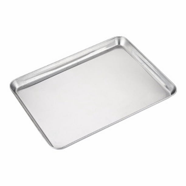 Bandejas de Acero Inoxidable para Hornear - Material 304, Superficie Antiadherente - Laterales Profundos, Aptas para Lavavajillas - Multiusos para Hornear/Tostar - Cuatro Tamaños Disponibles