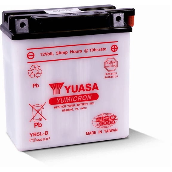 Yuasa Conventional YB5LB 12 Volt Battery YUAM225LB