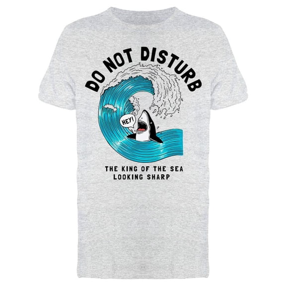 Funny Quote Shark And Wave T-Shirt Men -Image by Shutterstock, Male XX-Large